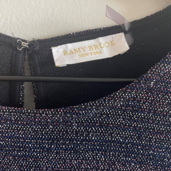 Ramy Brook Portia Metallic Bodycon Mini Dress Multi Colorway Size XL - Picture 10 of 12